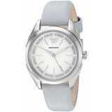 Emporio Armani Valeria Mother of Pearl Dial Blue Leather Strap Watch for Women - AR11032
