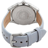 Emporio Armani Valeria Mother of Pearl Dial Blue Leather Strap Watch for Women - AR11032
