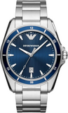 Emporio Armani Sigma Blue Dial Silver Steel Strap Watch for Men - AR11100