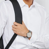 Emporio Armani Renato Quartz Grey Dial Grey Steel Strap Watch For Men - AR11120