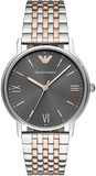 Emporio Armani Kappa Gray Dial Two Tone Steel Strap Watch for Men - AR11121