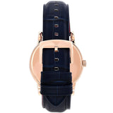 Emporio Armani Luigi Blue Dial Blue Leather Strap Watch for Men - AR11135