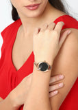 Emporio Armani Aurora Mother of Pearl Grey Dial Rose Gold Steel Strap Watch for Women - AR11139