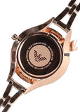 Emporio Armani Aurora Mother of Pearl Grey Dial Rose Gold Steel Strap Watch for Women - AR11139