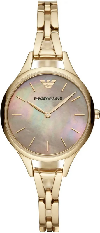 Emporio Armani Aurora Multitone Dial Gold Steel Strap Watch for Women - AR11140
