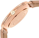 Emporio Armani Modern Silver Dial Pink Leather Strap Watch for Women - AR11160