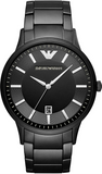 Emporio Armani Renato Black Dial Black Steel Strap Watch for Men - AR11184