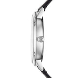 Emporio Armani Ruggero Black Dial Black Leather Strap Watch for Men - AR11193
