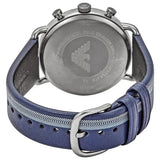 Emporio Armani Aviator Silver Dial Two Tone Leather Strap Watch for Men - AR11202