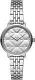 Emporio Armani Modern Silver Dial Silver Steel Strap Watch for Women - AR11213