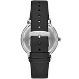 Emporio Armani Ruggero Grey Dial Black Leather Strap Watch for Men  - AR11277