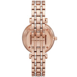Emporio Armani Gianni T-Bar Mother of Pearl White Dial Two Tone Steel Watch for Women - AR11294