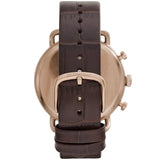 Emporio Armani Aviator Green Dial Brown Leather Strap Watch for Men - AR11334