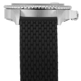 Emporio Armani Diver Black Dial Black Silicon Strap Watch for Men - AR11341