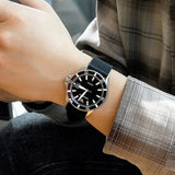 Emporio Armani Diver Black Dial Black Silicon Strap Watch for Men - AR11341