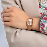 Emporio Armani Joy Quartz Rose Gold Dial Rose Gold Mesh Bracelet Watch For Women - AR11347