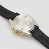 Emporio Armani Claudio Chronograph Silver Dial Black Leather Strap Watch For Men - AR11498