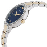 Emporio Armani Cleo Blue Dial Two Tone Steel Strap Watch for Women - AR11576