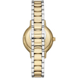 Emporio Armani Cleo Blue Dial Two Tone Steel Strap Watch for Women - AR11576