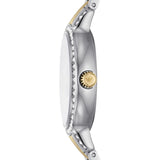 Emporio Armani Cleo Blue Dial Two Tone Steel Strap Watch for Women - AR11576