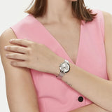 Emporio Armani Cleo Silver Dial Silver Mesh Strap Watch for Women - AR11584