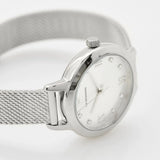 Emporio Armani Cleo Silver Dial Silver Mesh Strap Watch for Women - AR11584