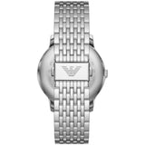 Emporio Armani Minimalist Silver Dial Silver Steel Strap Watch for Men - AR11599