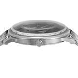 Emporio Armani Minimalist Black Dial Silver Steel Strap Watch for Men - AR11600