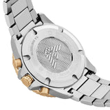 Emporio Armani World Explorer Solar Powered Chronograph Black Dial Two Tone Steel Strap Watch for Men - AR11680