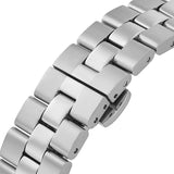 Emporio Armani Ruggero Chronograph Black Dial Silver Steel Strap Watch for Men - AR11691