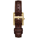 Emporio Armani Gianni T-Bar Brown Dial Brown Leather Strap Watch for Women - AR11705
