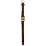 Emporio Armani Gianni T-Bar Brown Dial Brown Leather Strap Watch for Women - AR11705