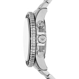 Emporio Armani World Explorer Black Dial Silver Steel Strap Watch for Men - AR11739