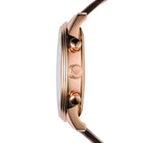 Emporio Armani Classic Large Chronograph Brown Dial Brown Leather Strap Watch for Men - AR1616