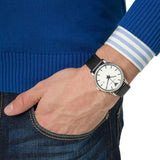Emporio Armani Luigi White Dial Black Leather Strap Watch for Men - AR1694