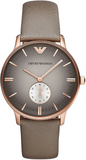 Emporio Armani Gianni Gray Dial Brown Leather Strap Watch for Men - AR1723