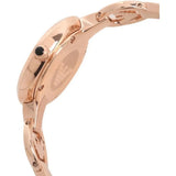 Emporio Armani Retro Quartz Silver Dial Rose Gold Steel Strap Watch For Women - AR1776