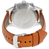 Emporio Armani Beta Chronograph Green Dial Brown Leather Strap Watch for Men - AR1941