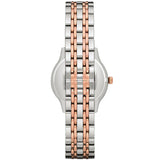Emporio Armani Alpha Silver Dial Two Tone Steel Strap Watch for Women - AR1962