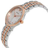Emporio Armani Alpha Silver Dial Two Tone Steel Strap Watch for Women - AR1962
