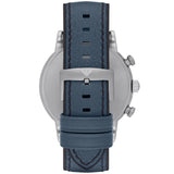 Emporio Armani Luigi XLarge Chronograph Blue Dial Blue Leather Strap Watch for Men - AR1969