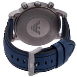 Emporio Armani Luigi XLarge Chronograph Blue Dial Blue Leather Strap Watch for Men - AR1969