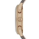 Emporio Armani Zeta Chronograph Brown Dial Gray Fabric Strap Watch for Men - AR1976