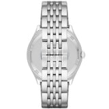 Emporio Armani Zeta Black Dial Silver Steel Strap Watch for Men - AR1977