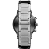 Emporio Armani Renato Chronograph White Dial Silver Steel Strap Watch for Women  - AR2459