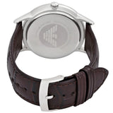 Emporio Armani Renato Large Black Dial Brown Leather Strap Watch for Men - AR2480