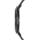 Emporio Armani Retro Black Dial Brown Leather Strap Watch for Men - AR2483
