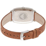 Emporio Armani Epsilon Quartz Brown Dial Brown Leather Strap Watch For Men - AR2489