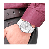 Emporio Armani Sport Chronograph White Dial White Silicone Strap Watch For Men - AR5859