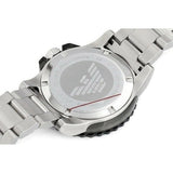 Emporio Armani Bracelet Collection Black Dial Silver Steel Strap Watch For Men - AR5970